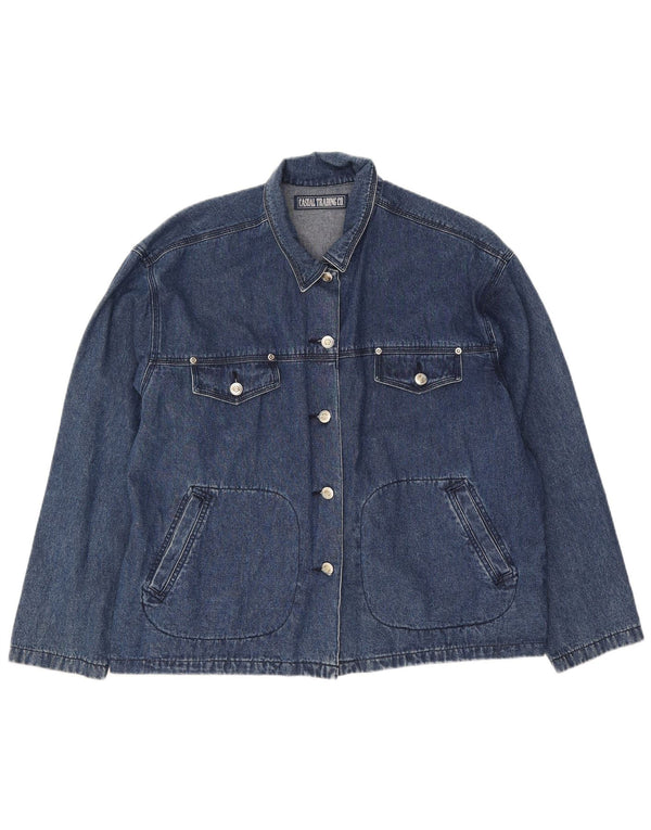St. Bernard Chaqueta vaquera extragrande para mujer Reino Unido 14/16 Algodón azul grande