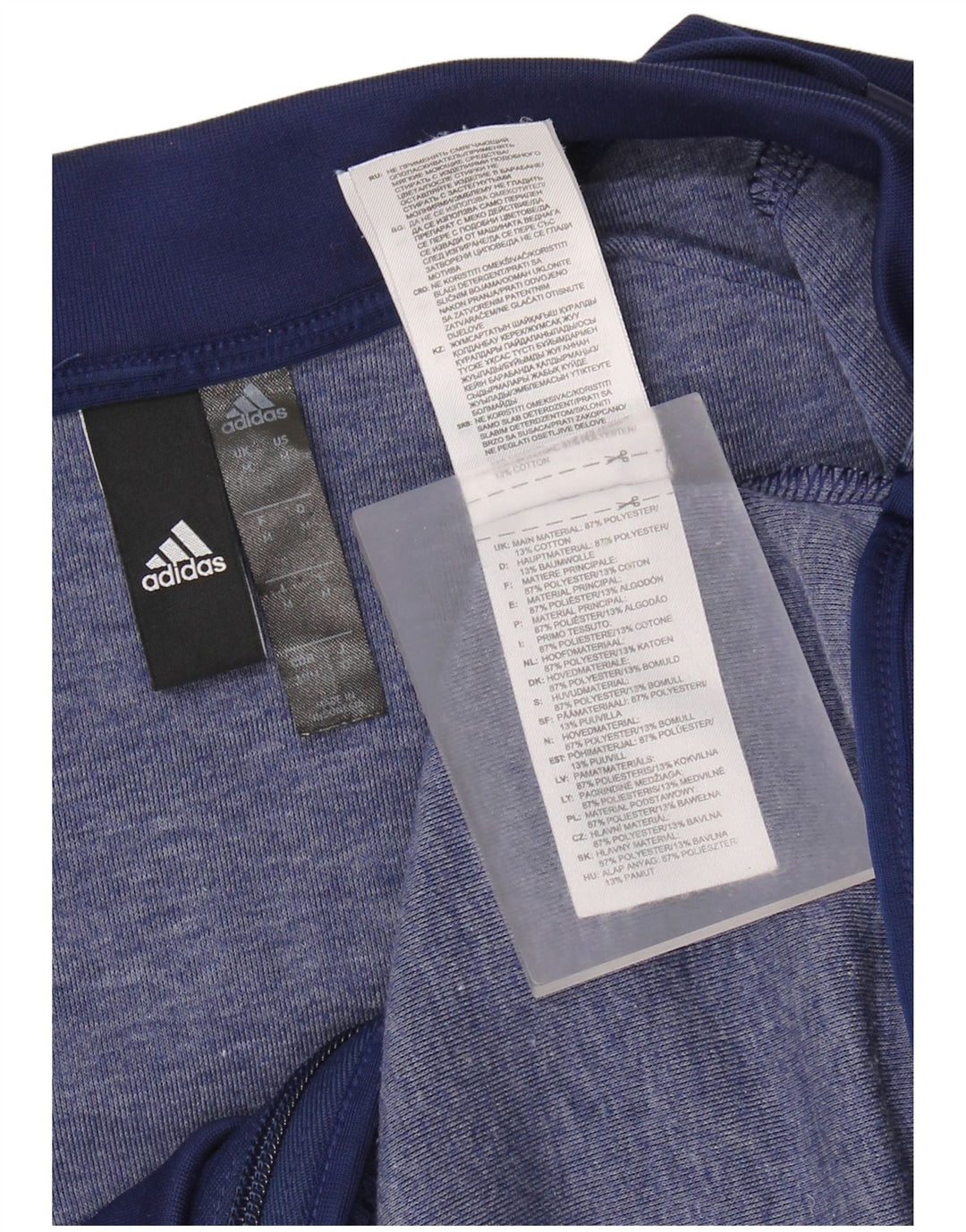 ADIDAS Chaqueta superior de chándal con gráfico para hombre Poliéster azul marino medio