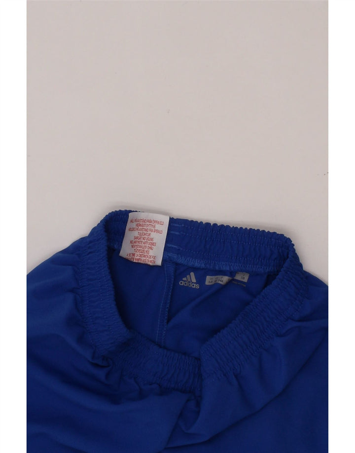 ADIDAS Boys Leinster Rugby Sport Shorts 5-6 años Azul Poliéster