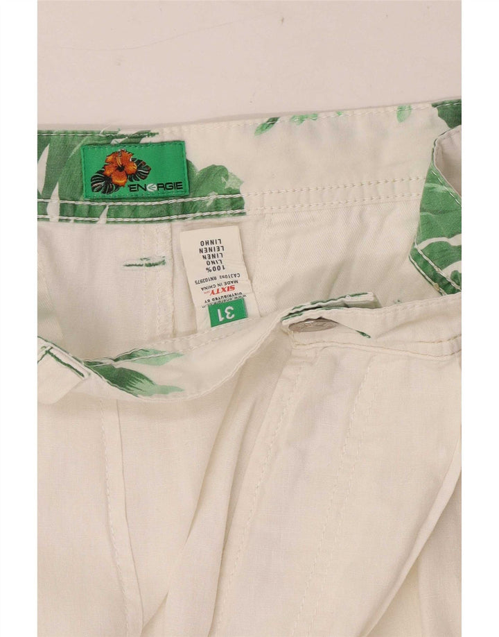 Pantalones cortos tipo cargo Energie para hombre W31 Medium White Linen