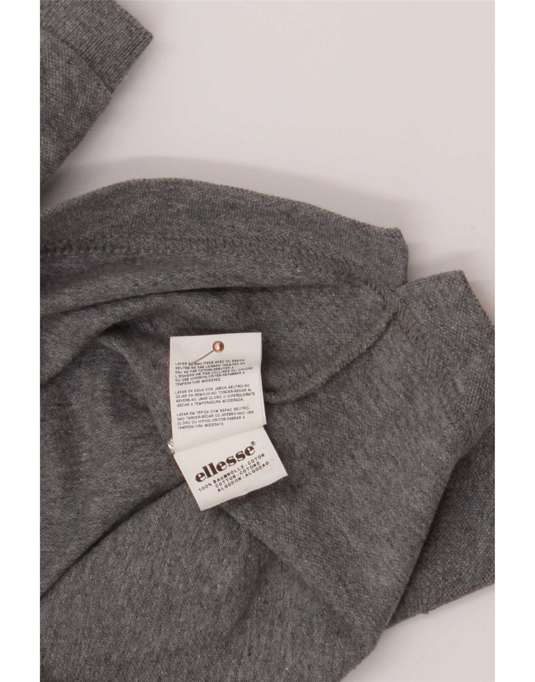 Polo Ellesse Hombre 2XL Algodón Gris