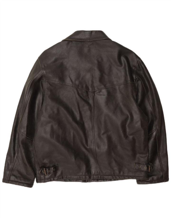 Conbipel Chaqueta de cuero para hombre UK 38 Marrón medio
