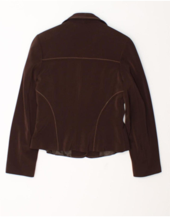 Conjunto de falda vintage de 2 piezas para mujer IT 42 Medio W28 Poliéster marrón