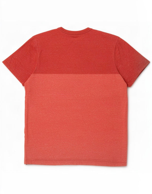 Camiseta Mossimo para hombre Top Medium Red Colourblock Cotton