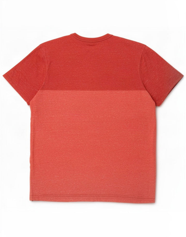 Camiseta Mossimo para hombre Top Medium Red Colourblock Cotton