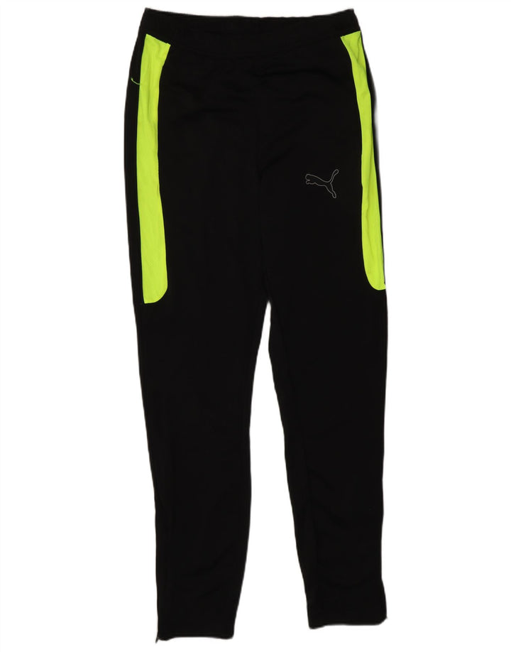 PUMA Pantalones de chándal para hombre Small Black Colourblock Poliéster