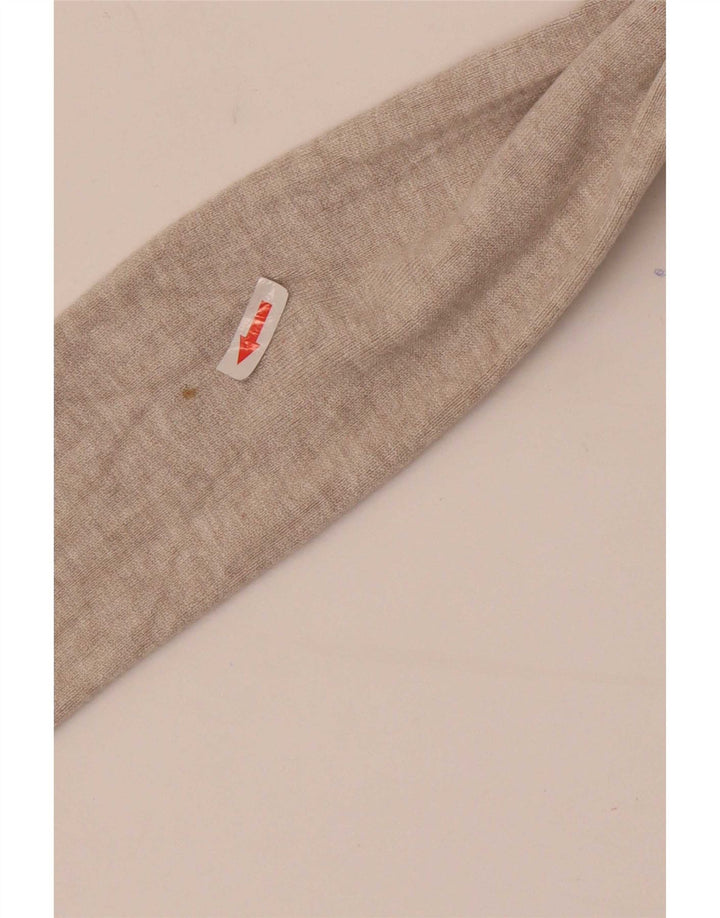Zara Mujer Longline Open Cardigan Suéter UK 8 Small Beige
