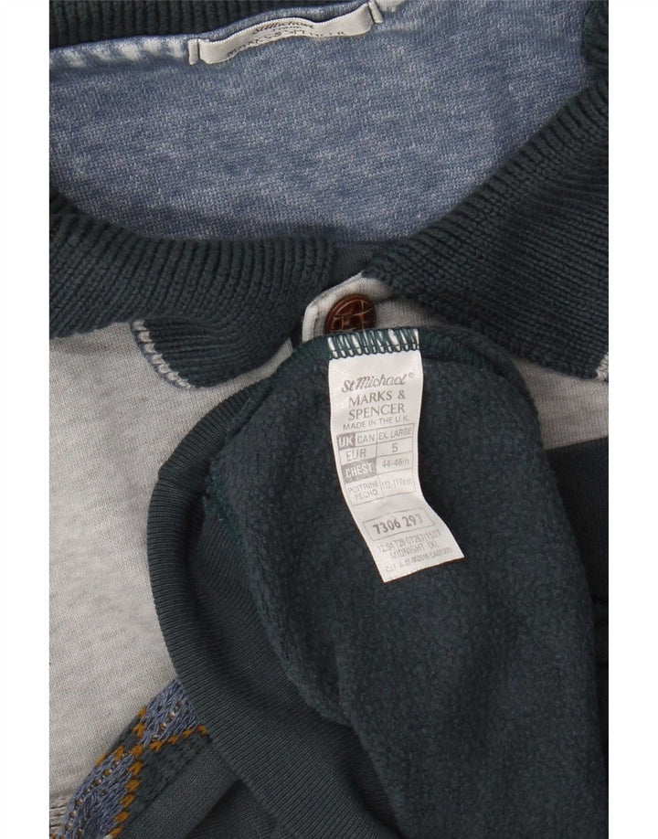 Marks & Spencer Hombre St. Michael Sudadera Jumper XL Azul Marino