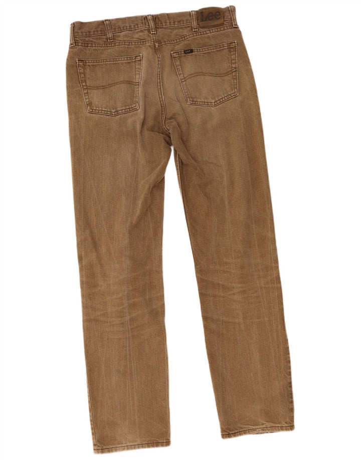Vaqueros rectos Lee para hombre W35 L34 Algodón caqui