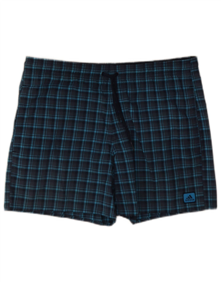 Bañador Adidas Hombre Small Azul Marino Cuadros Poliéster