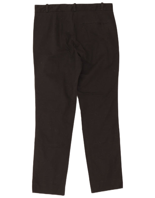 Massimo Dutti Pantalón Chino Slim Mujer EU 40 Medium W30 L27 Negro Algodón