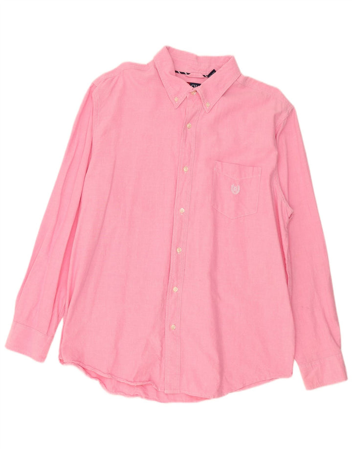 Camisa Chaps Hombre XL Algodón Rosa