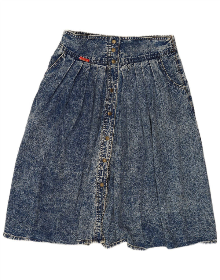 Falda vaquera vintage para mujer W32 azul grande