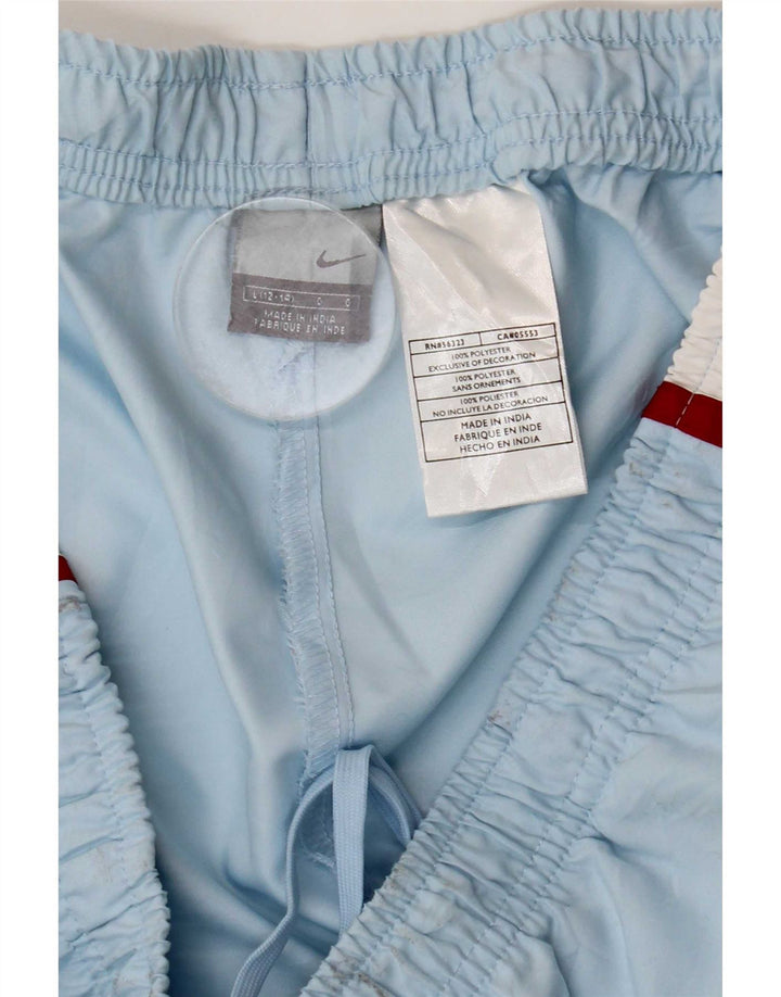 Nike Pantalones de chándal para mujer US 12/14 Grande Azul Colorblock Poliéster