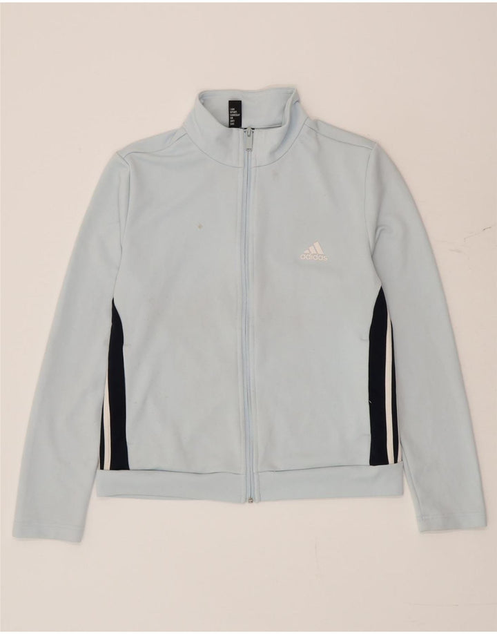 Adidas - Chaqueta de chándal para mujer, talla 40, talla grande, color azul