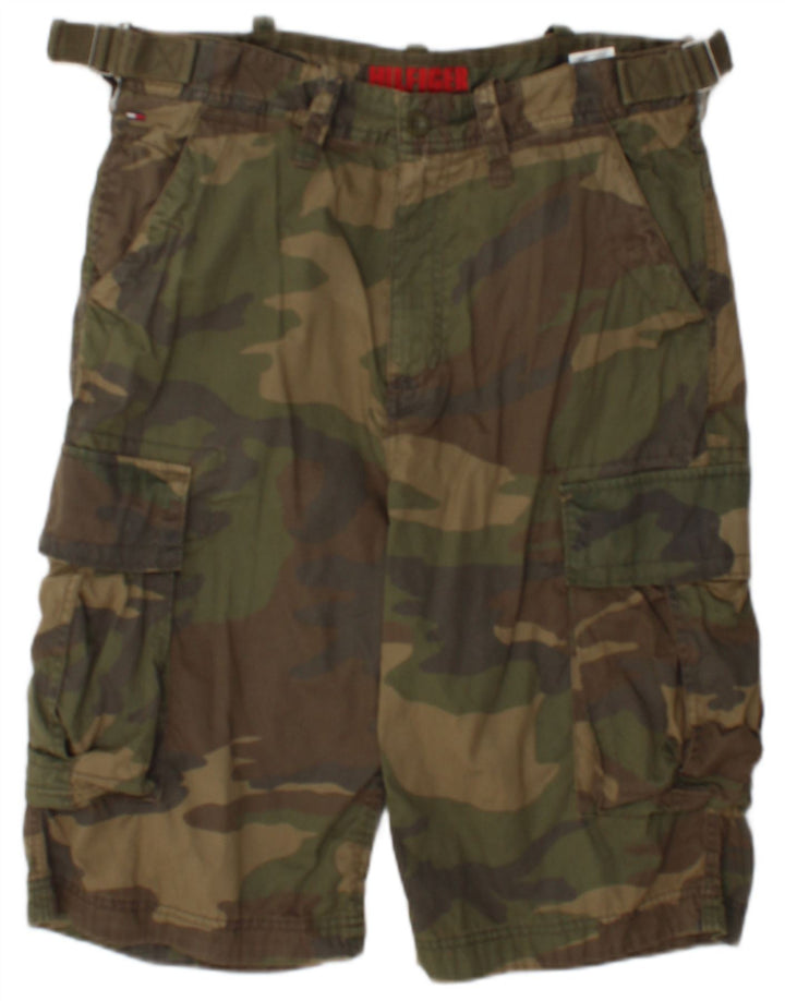 Tommy Hilfiger Shorts Cargo para Hombre W32 Algodón Caqui Medio