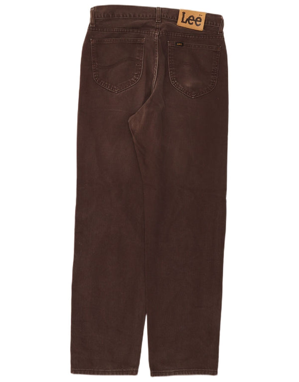 Lee Vaqueros Rectos Kansas para Hombre W34 L32 Algodón Marrón