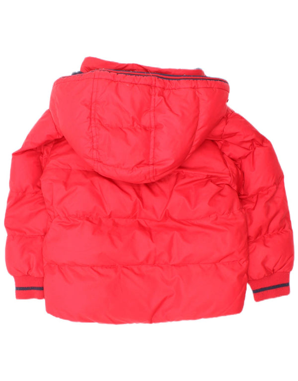 Timberland Chaqueta Acolchada Con Capucha Niño 2-3 Años Rojo Poliéster