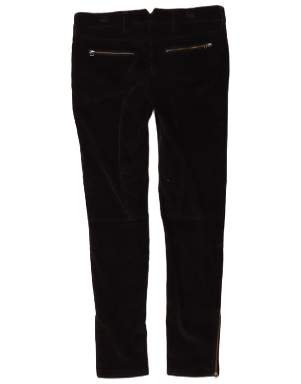 Pantalón Pitillo De Pana Massimo Dutti Mujer W36 L29 Algodón Negro