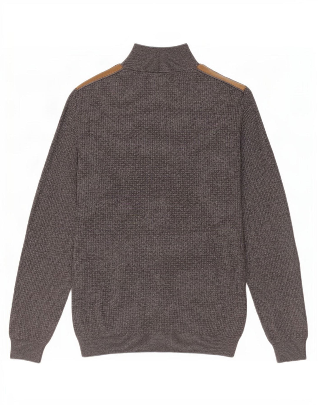 Massimo Dutti Hombre Jersey Con Cremallera En El Cuello Algodón Gris Medio