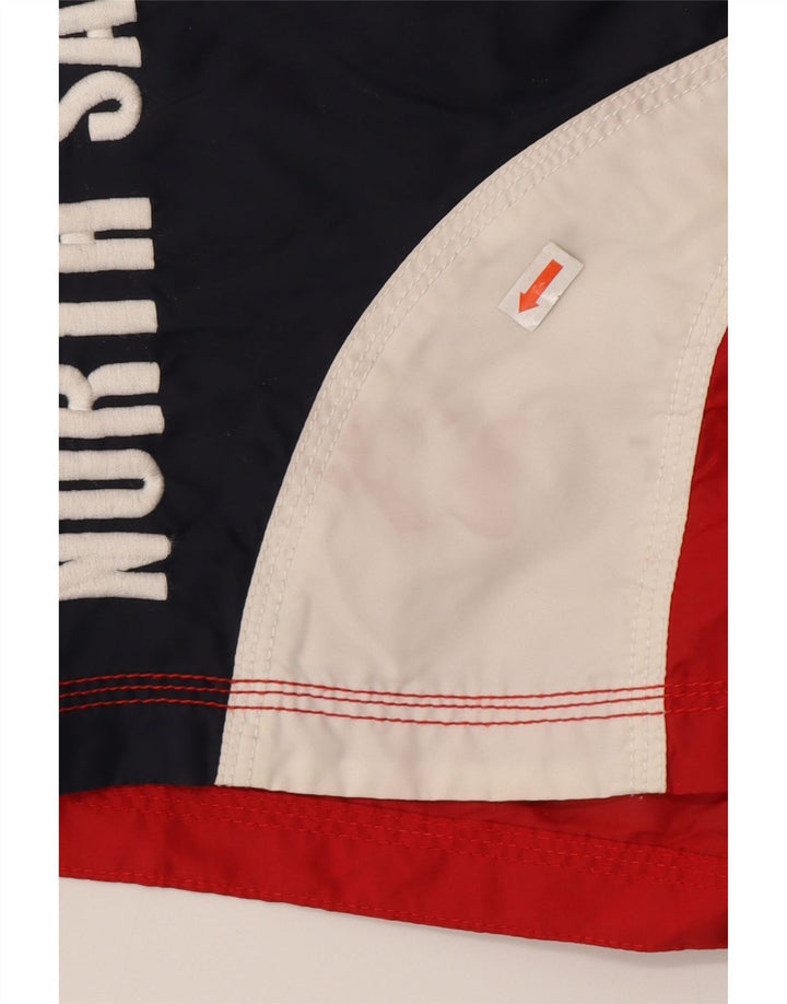 North Sails Hombre Bañador Gráfico Pequeño Rojo Colorblock Poliamida