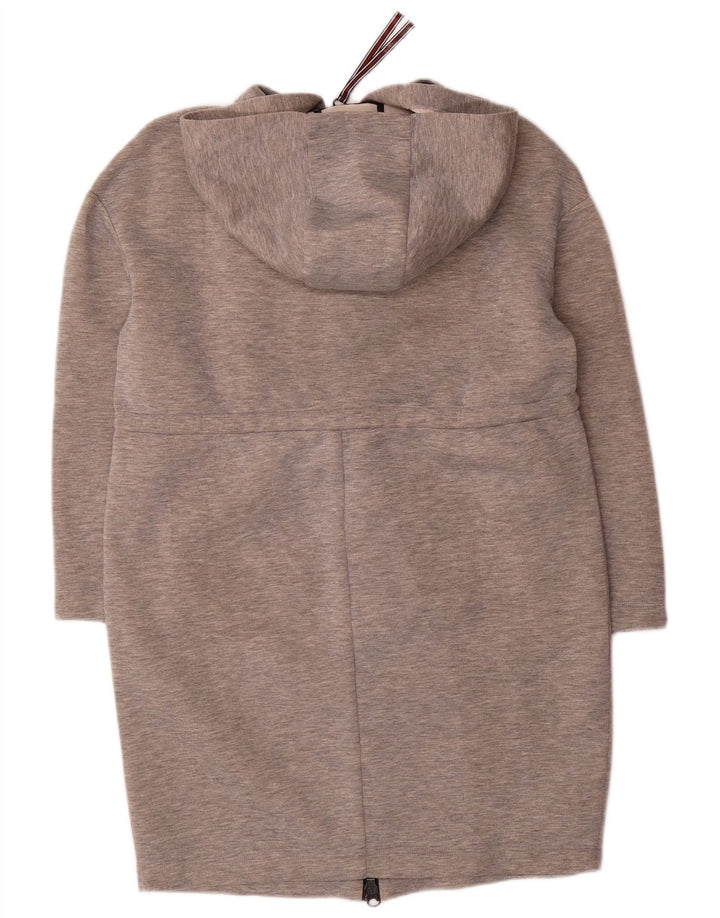 Max & Co. Abrigo extragrande con capucha para mujer Reino Unido 10 Modal moteado gris pequeño