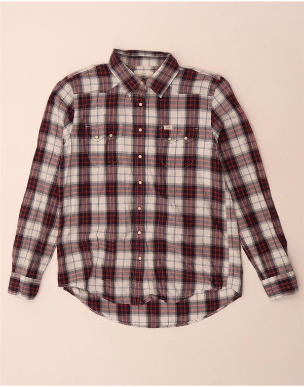 Camisa Lee para mujer UK 44 Mediana Algodón a cuadros multicolor