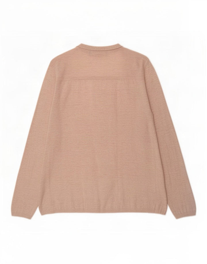 Marks & Spencer Suéter tipo cárdigan abierto para mujer UK 8 Small Beige Poliamida