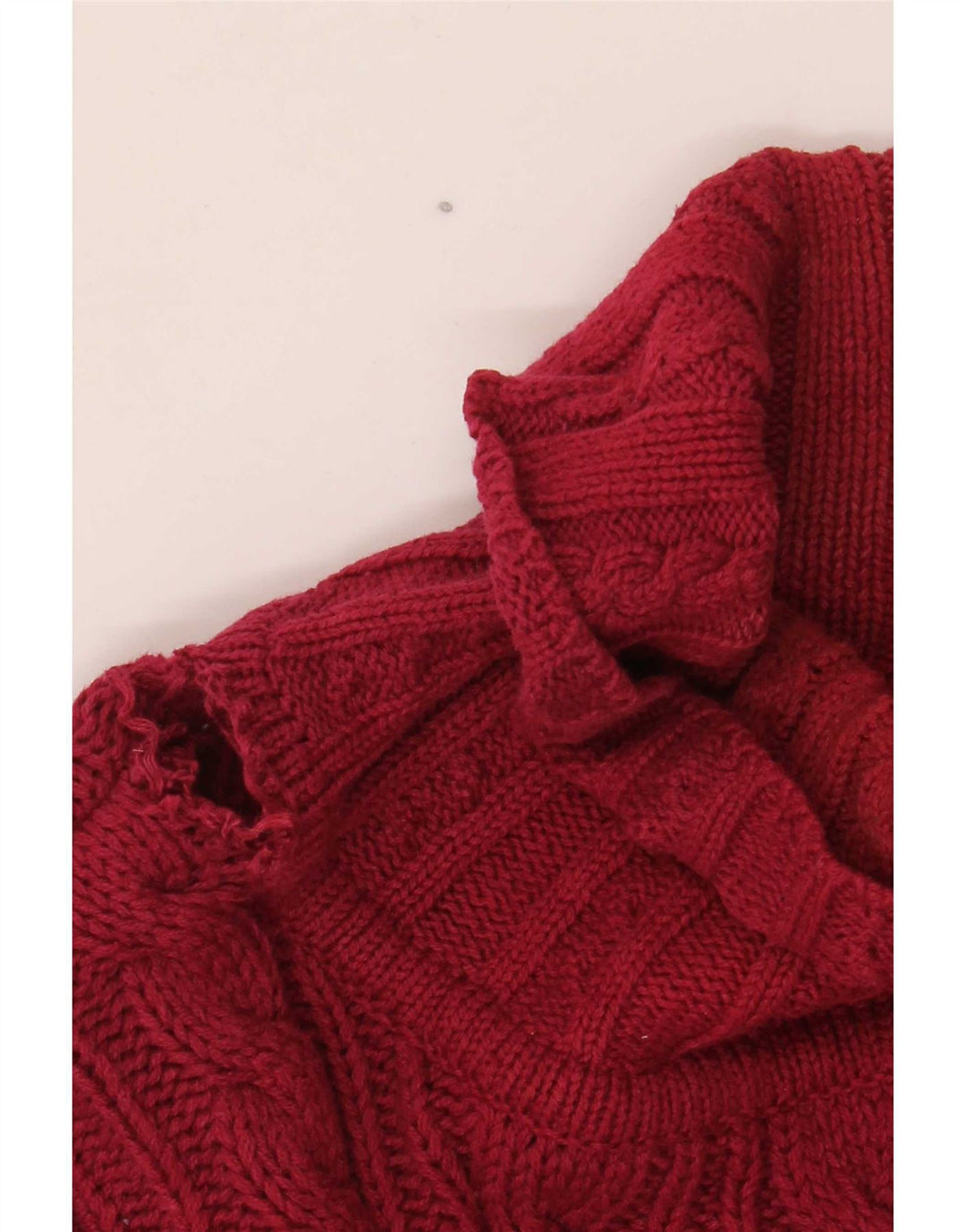 Eddie Bauer - Jersey con cuello vuelto para hombre, talla grande, algodón rojo