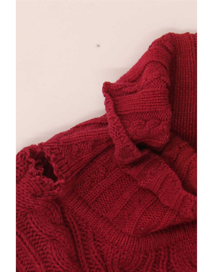 Eddie Bauer - Jersey con cuello vuelto para hombre, talla grande, algodón rojo
