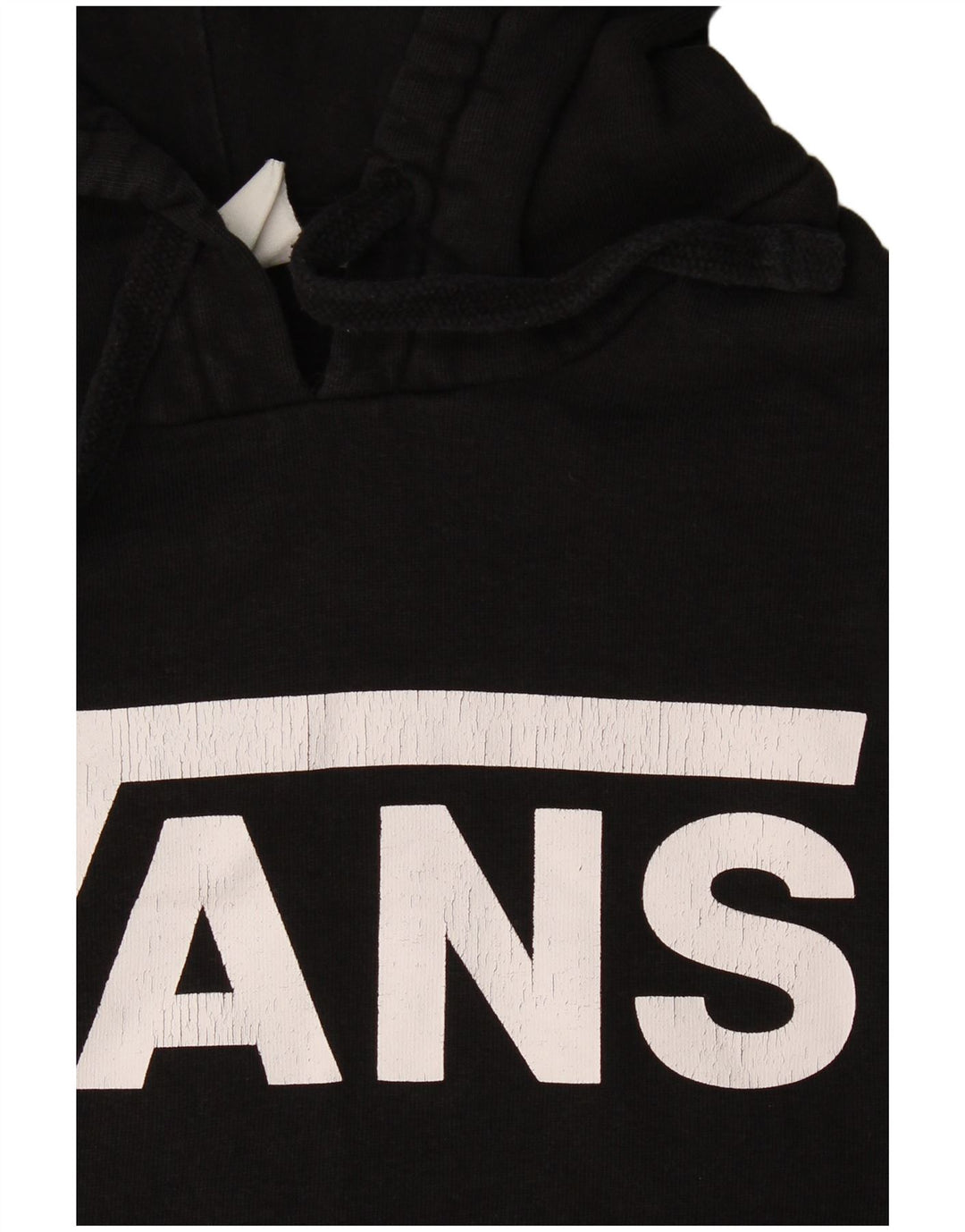 Vans Hombre Sudadera Con Capucha Gráfica Jersey Pequeño Algodón Negro