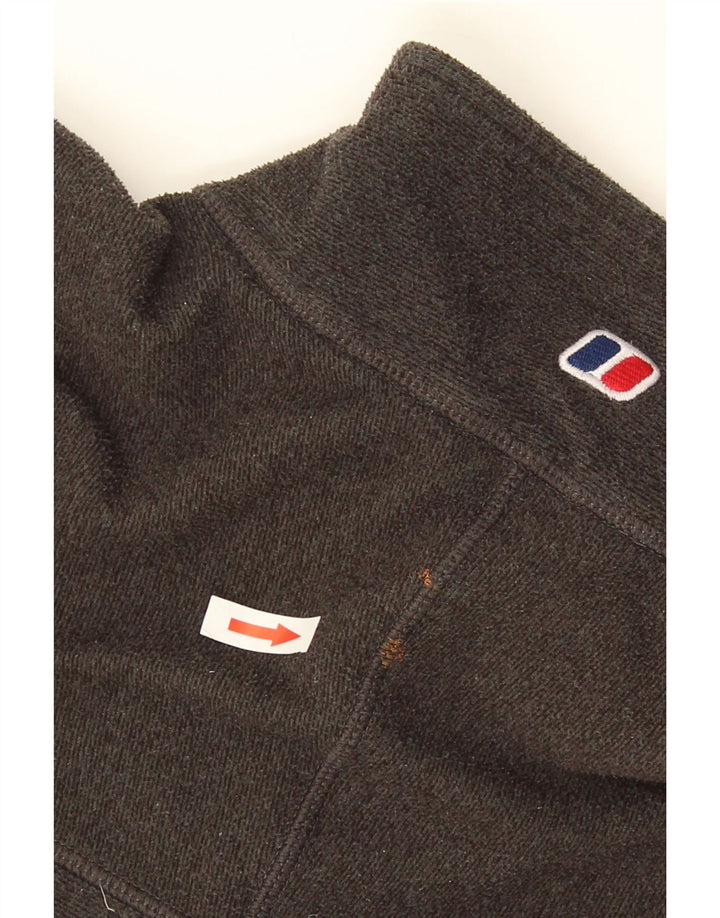 Berghaus Hombre Jersey De Forro Polar Con Cremallera Y Cuello Grande Poliéster Moteado Verde