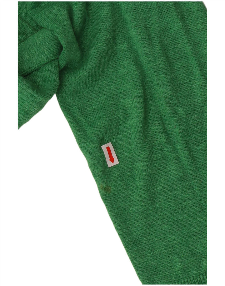 Cárdigan largo y abierto para mujer de White Stuff, talla grande, algodón verde, talla 40