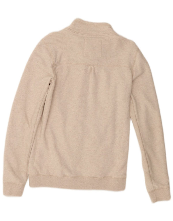 Chaqueta superior de chándal con gráfico para mujer de Fat Face UK 8 Small Beige Cotton