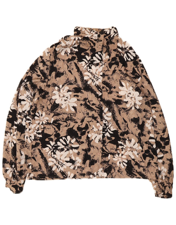 Charles Vogele Blusa para mujer EU 42 Poliéster floral beige grande