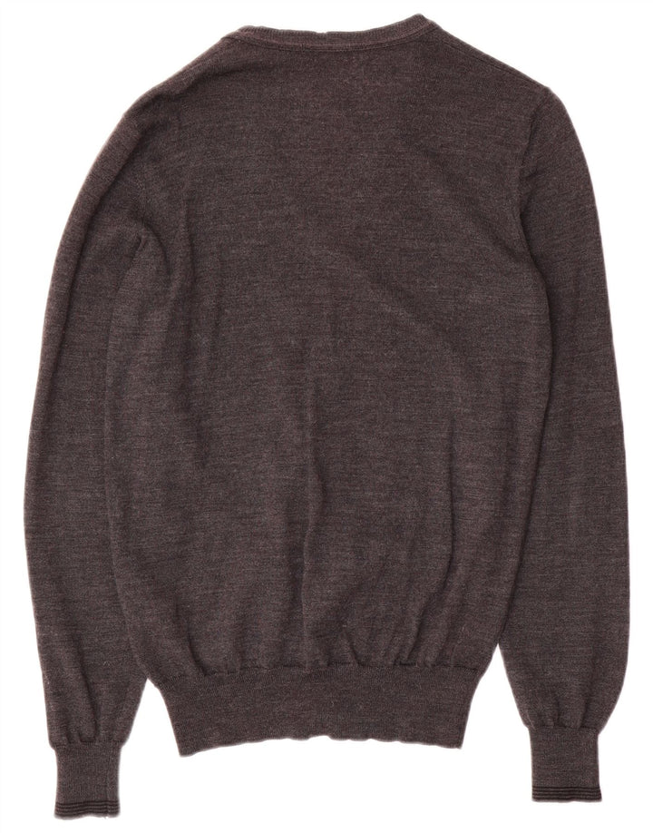 CALVIN KLEIN JEANS Cárdigan para hombre suéter grande gris lana merino