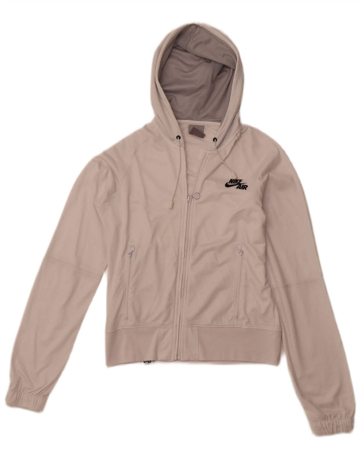 NIKE Sudadera con capucha y cremallera para mujer UK 10/12 Medium White