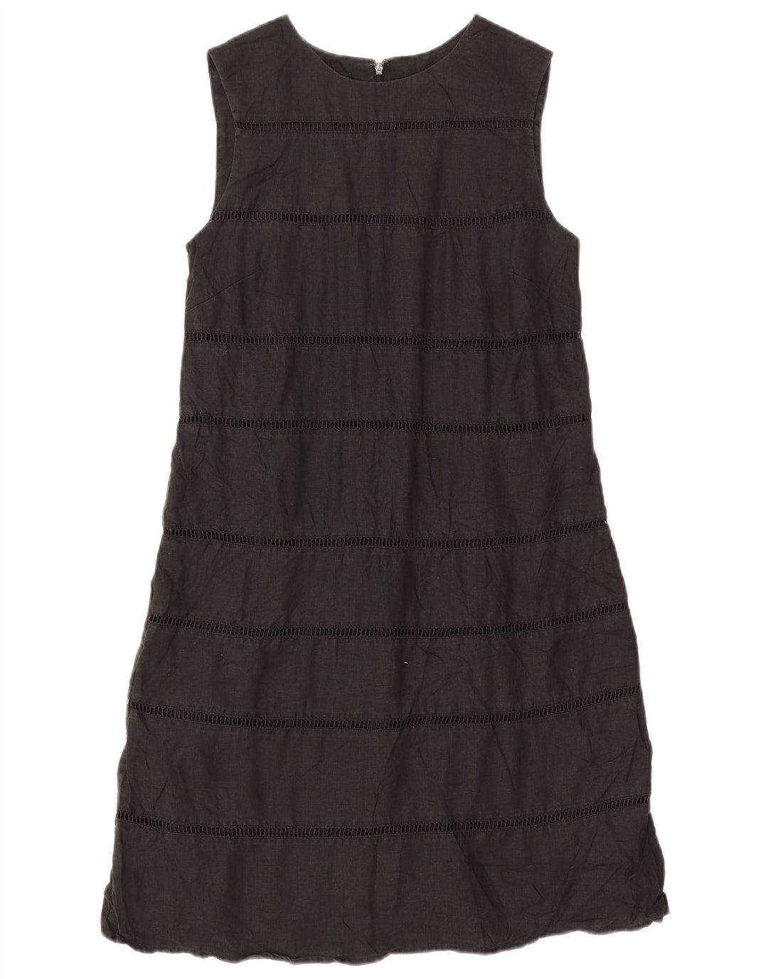 Hobbs Vestido básico sin mangas para mujer UK 8 Small Lino negro