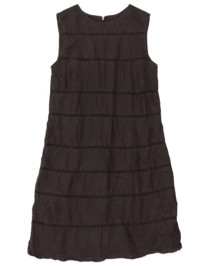 Hobbs Vestido básico sin mangas para mujer UK 8 Small Lino negro