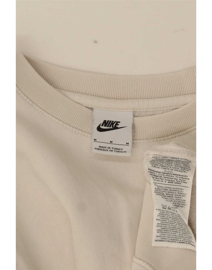 Nike Sudadera con gráfico gráfico tipo jersey de algodón blanco mediano