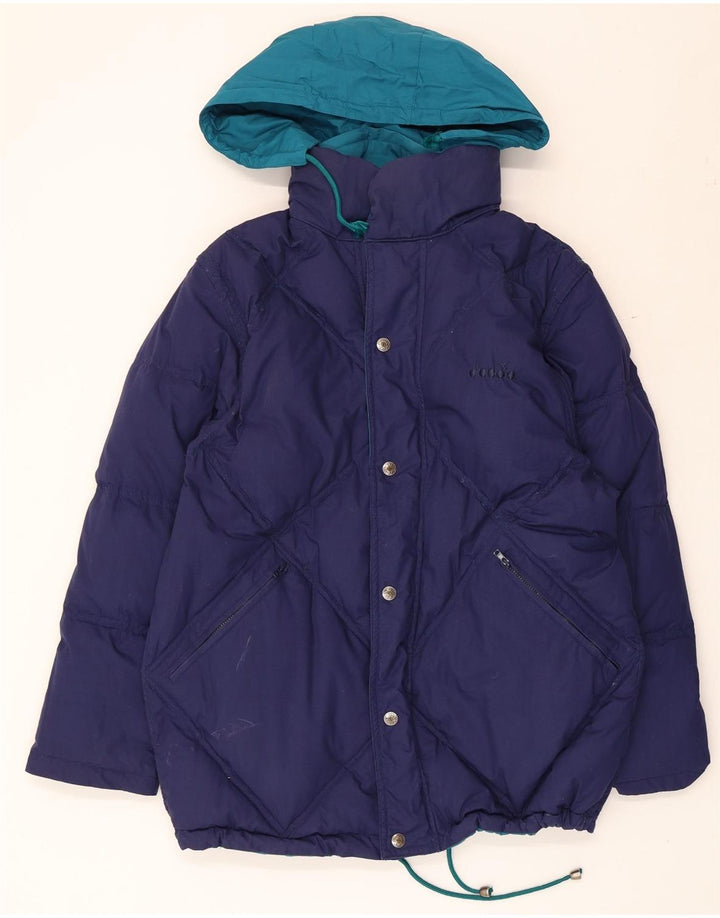Diadora Chaqueta acolchada reversible para hombre ES 36 Small Azul Poliéster