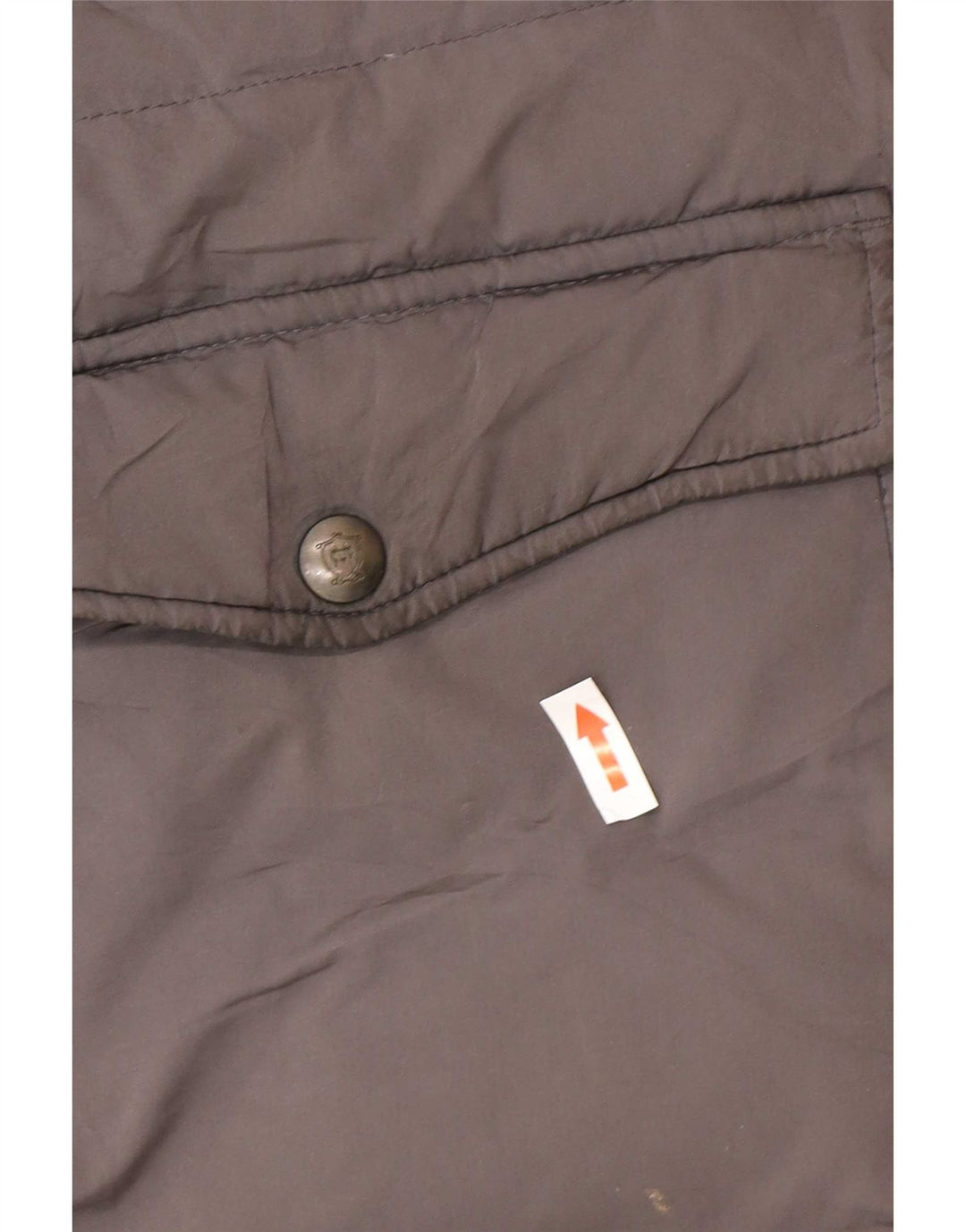 Massimo Dutti Abrigo Acolchado Con Capucha Mujer UK 40 Large Gris Poliéster