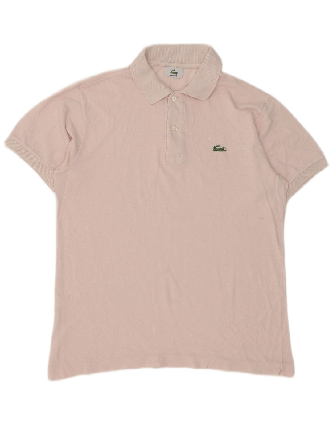 Polo Lacoste para hombre talla 3 pequeño algodón rosa