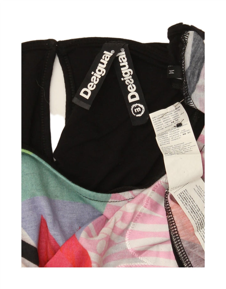 Desigual Blusa gráfica para mujer Top Reino Unido 40 Medio Multicolor Floral