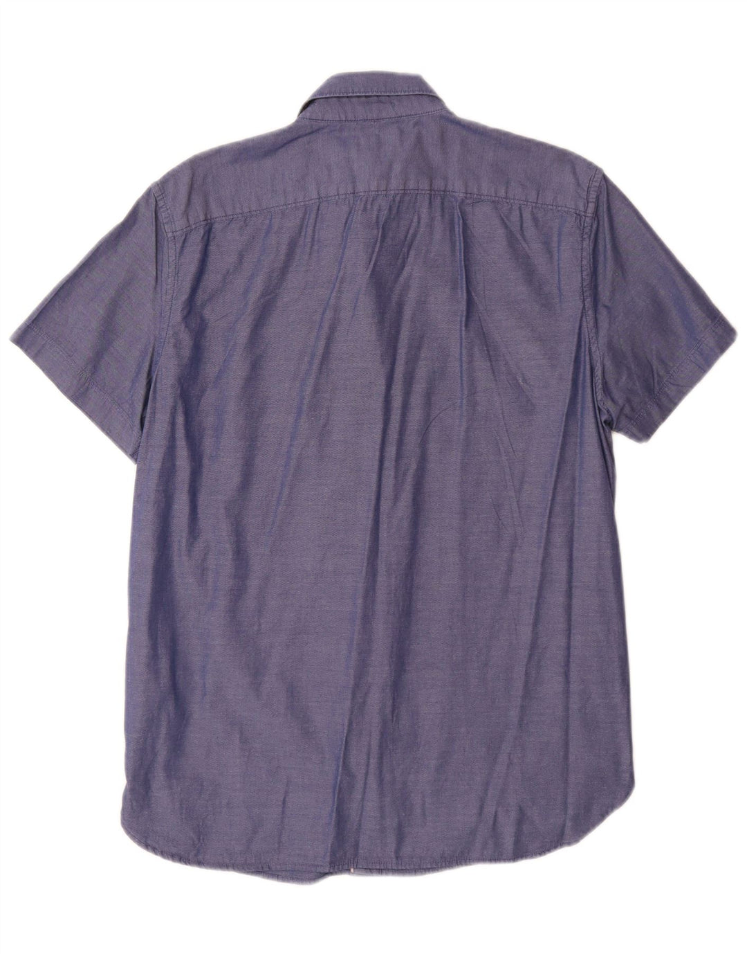 Timberland Camisa Slim Fit De Manga Corta Para Hombre Algodón Azul Medio