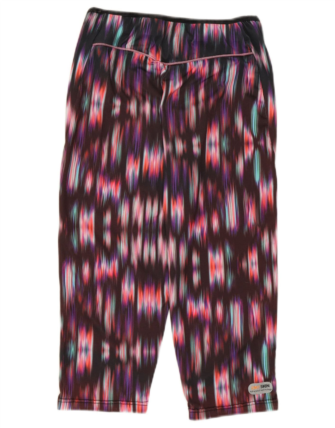 Arena Leggings Capri con patrón abstracto para mujer, talla 40, talla pequeña, multicolor
