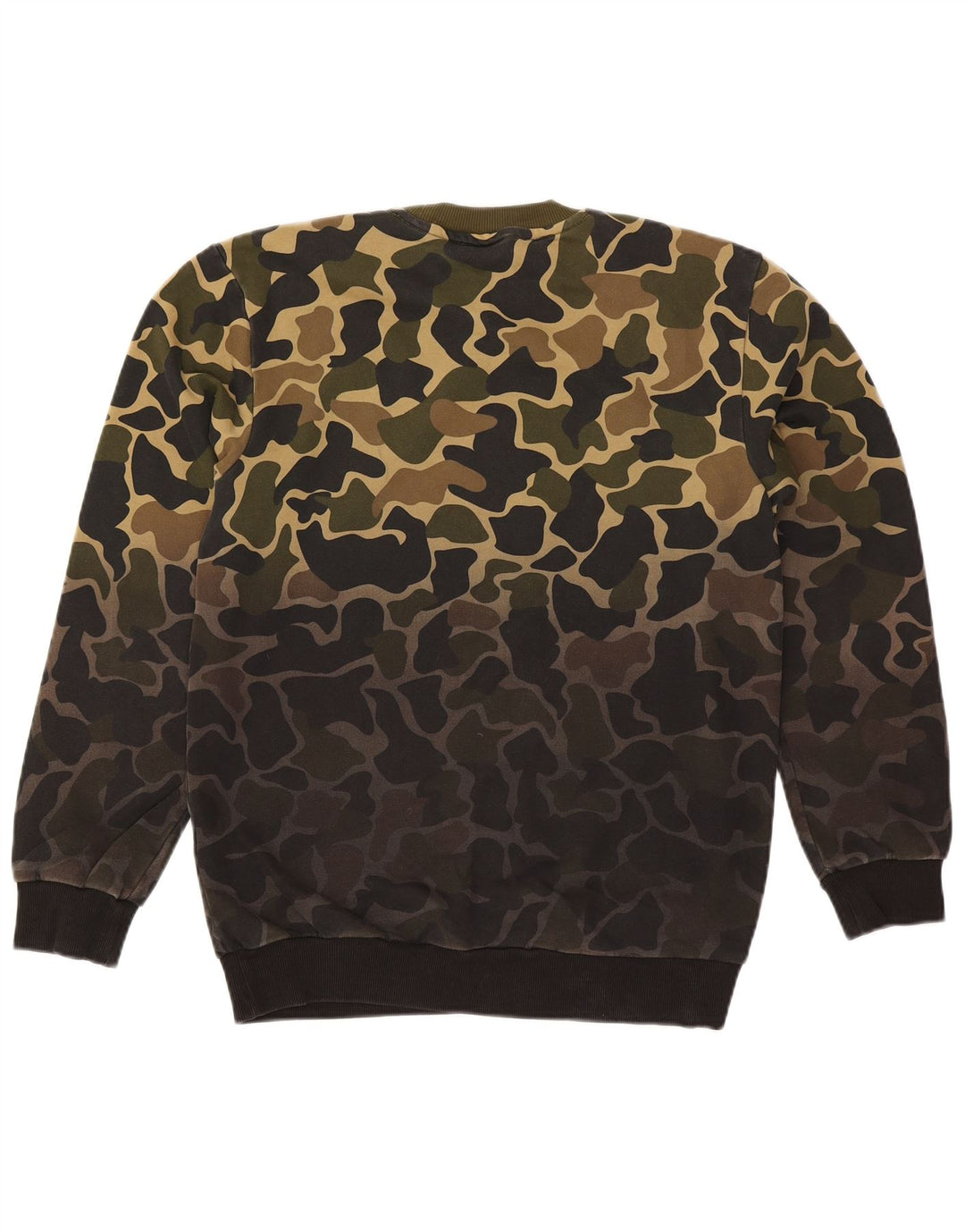 Adidas Hombre Sudadera Jumper Small Caqui Camuflaje Algodón