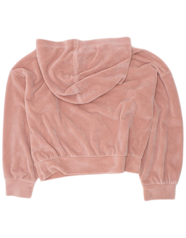 Dkny Jersey con capucha de terciopelo gráfico para niña 5-6 años Poliéster rosa