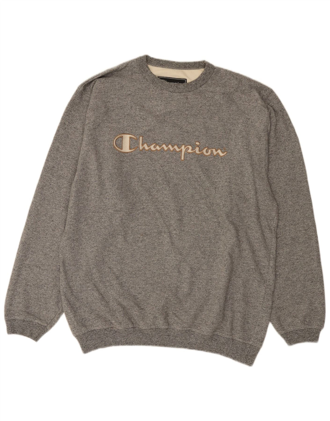 Champion Sudadera Gráfica para Hombre Jersey Grande De Algodón Moteado Gris