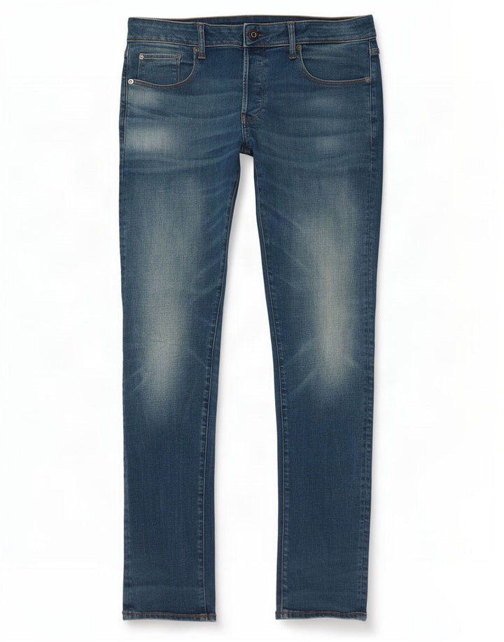G-Star Hombre 3301 Slim Jeans W34 L34 Algodón Azul